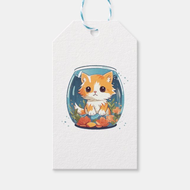 Schuldige Katze Geschenkanhänger (Vorderseite)