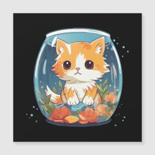 Schuldige Katze Magnetkarte