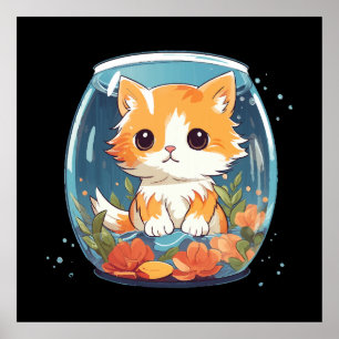 Schuldige Katze Poster