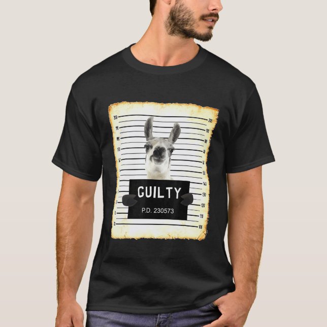 Schuldiges Lama T-Shirt (Vorderseite)