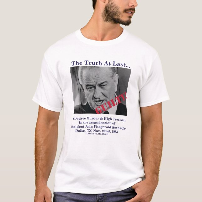 Schuldiges LBJ T-Shirt (Vorderseite)