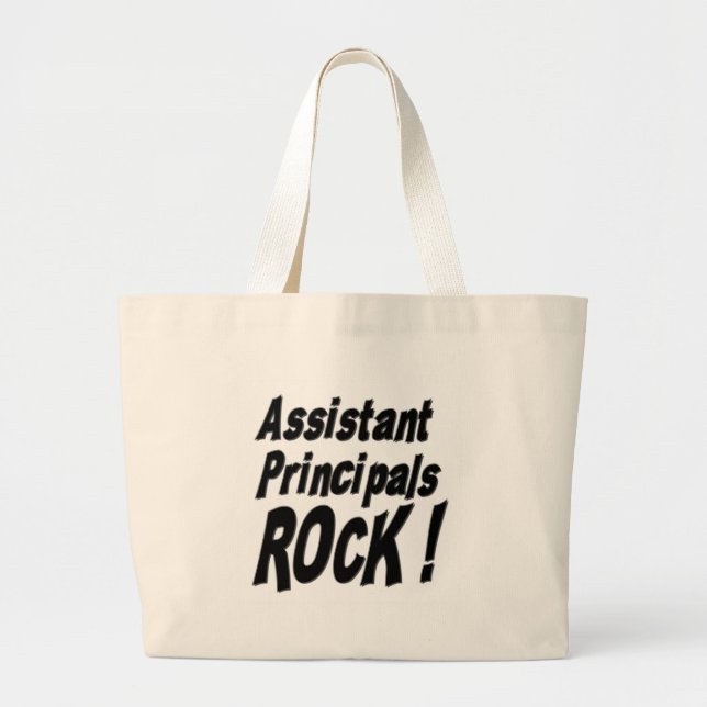Schuldirektor-Felsen! Taschen-Tasche Jumbo Stoffbeutel (Vorne)