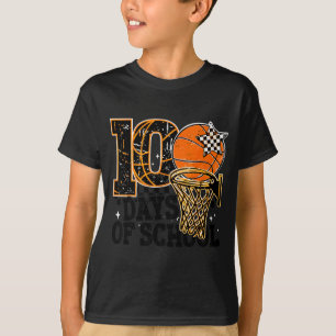 Schule 100. Schultag Basketball 100 Tage Meme T-Shirt