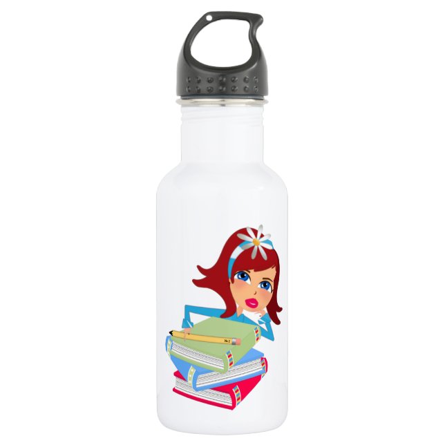 Schule #4 Flaschenkunst 32 oz Trinkflasche (Vorderseite)