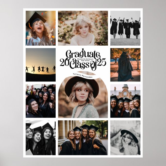 SCHULE-Abschluss 2025 11 FotoCollage Poster (Vorne)