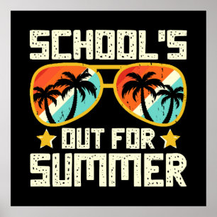 Schule aus für den Sommer Poster