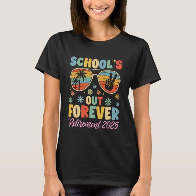 Schule Aus Rentner Ehemaliger Lehrer T-Shirt (Vorderseite)