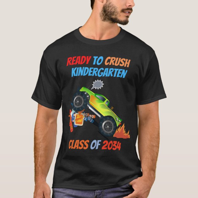 Schule, bereit, Kindergarten Spaß T - Shirt (Vorderseite)