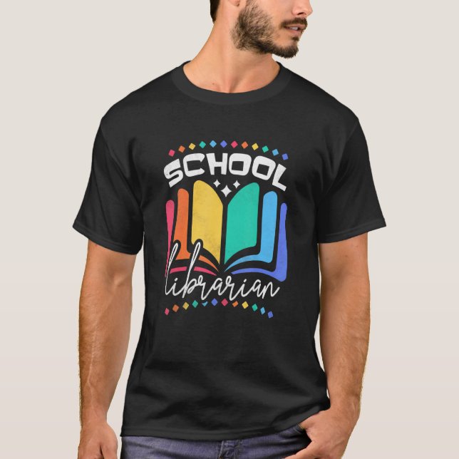 Schule Bibliothekarisch T-Shirt (Vorderseite)