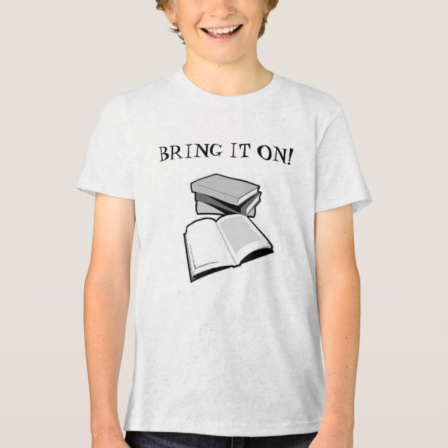 SCHULE, BRING IT ON Oberteil Tri-Blend Shirt (Vorderseite)