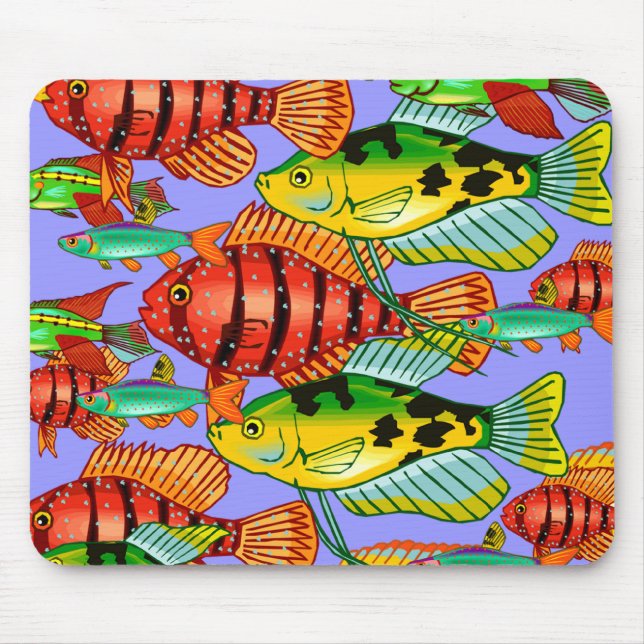 SCHULE DER FISCHE MOUSEPAD (Vorne)