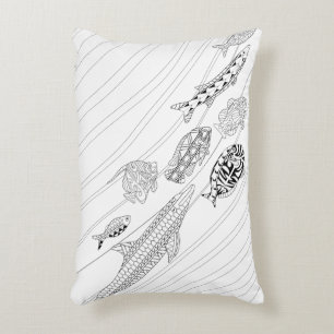 Schule für erwachsene Fischkissen Dekokissen