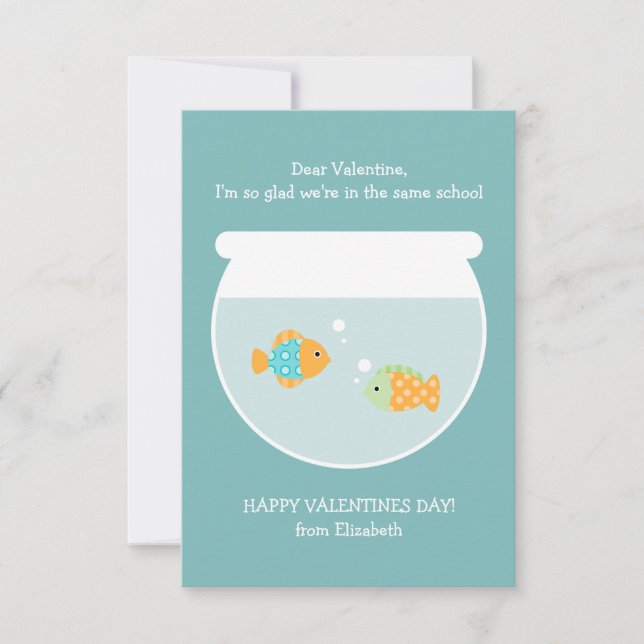 Schule für Fischunterricht Einladung (Vorderseite)