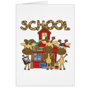 Schule - Giraffen-T-Shirts und Geschenke