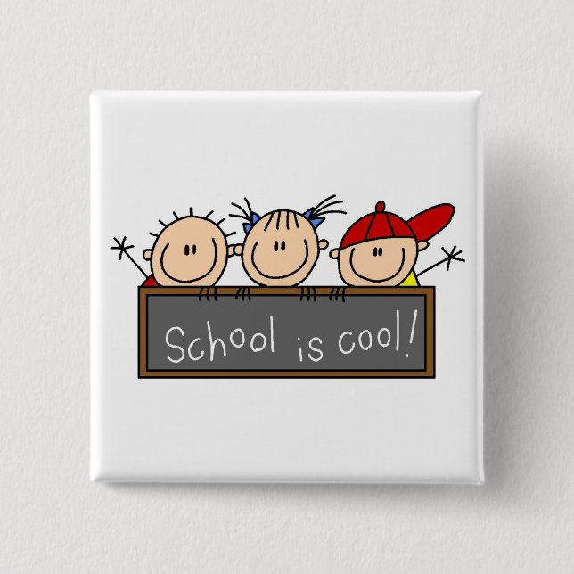 Schule ist cool button (Vorderseite)
