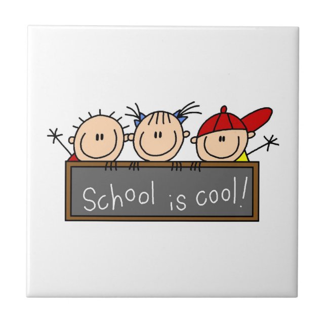 Schule ist cool fliese (Vorderseite)