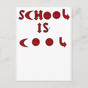 Schule ist Cool Postkarte