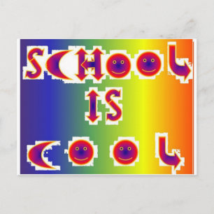 Schule ist Cool Postkarte