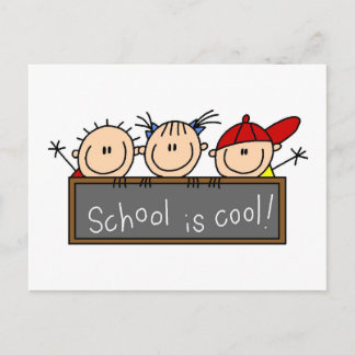 Schule ist Cool Postkarte