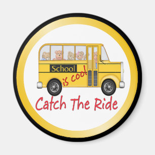 Schule ist Cooler Schulbus Magnet