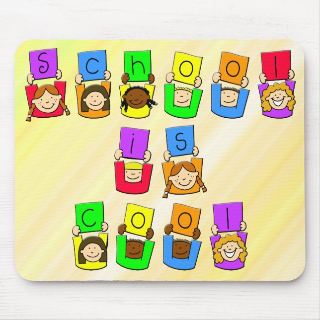 Schule ist - Kinder cool Mousepad (Vorne)
