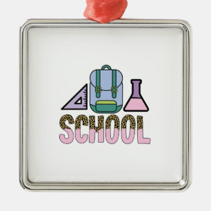 Schule ist Phantastisch Ornament Aus Metall
