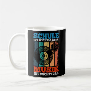 Schule ist Wichtig Aber Musik ist Wichtiger tiger Kaffeetasse