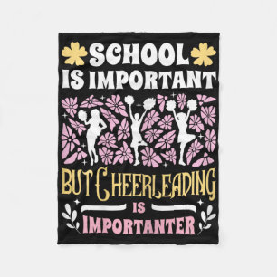 Schule ist wichtig Cheerleading ist noch wichtiger Fleecedecke