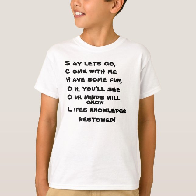 SCHULE Kinder tee.. T-Shirt (Vorderseite)