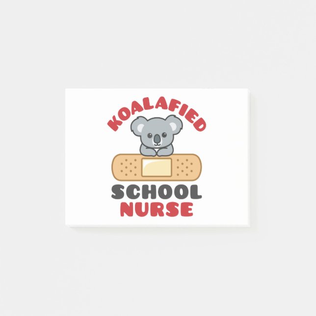 Schule Koalafied Post-it Klebezettel (Vorderseite)