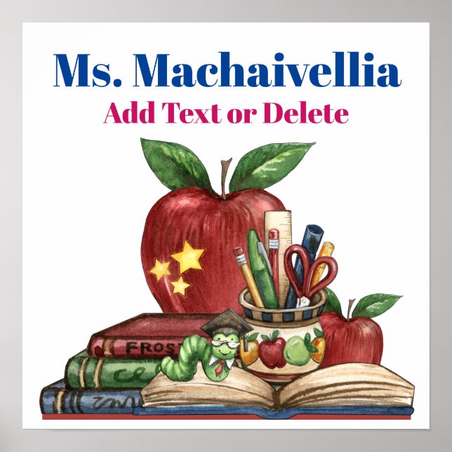 Schule / Lehrer / Klassenposter Poster (Vorne)