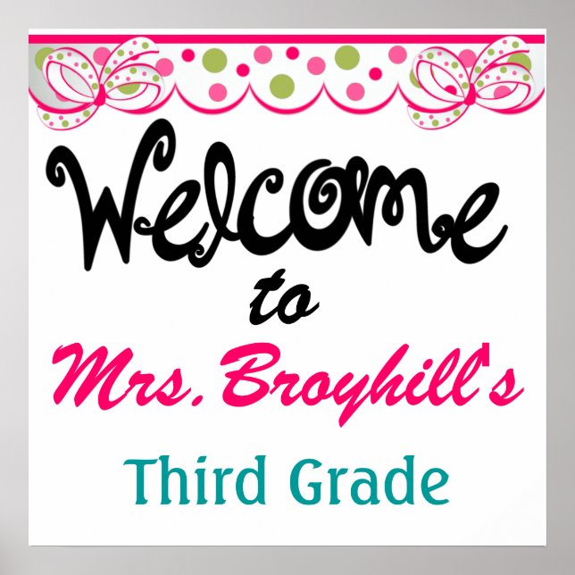 Schule - Lehrerstuhl Willkommen - SRF Poster (Vorne)