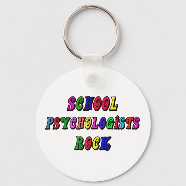 SCHULE PSYCHOLOGIST ROCK SCHLÜSSELANHÄNGER (Vorderseite)