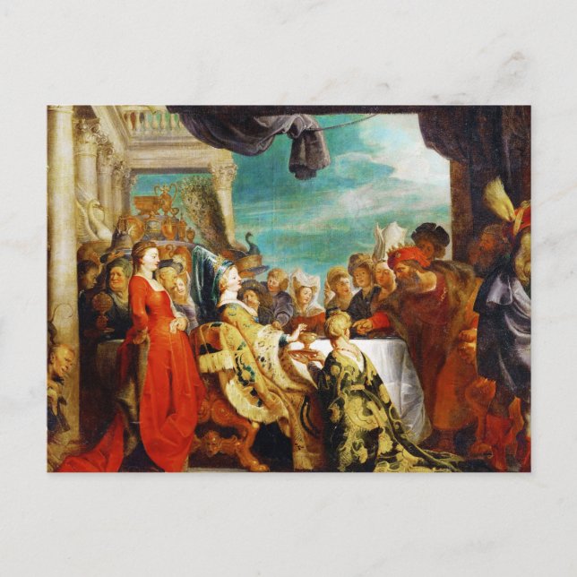 Schule Rubens - Alboin und Rosamunde Peter Paul Postkarte (Vorderseite)