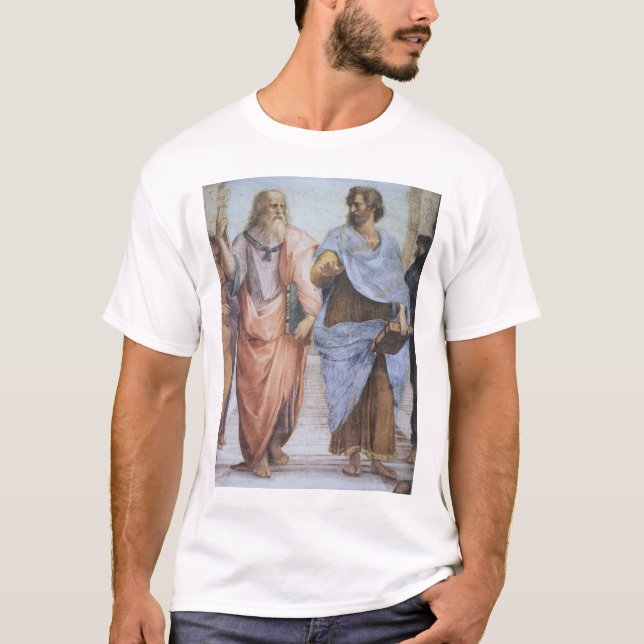 Schule von Athen (Detail - Plato u. Aristoteles) T-Shirt (Vorderseite)