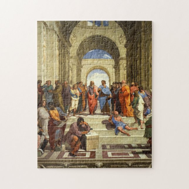 Schule von Athen Gemälde Puzzle (Vertikal)
