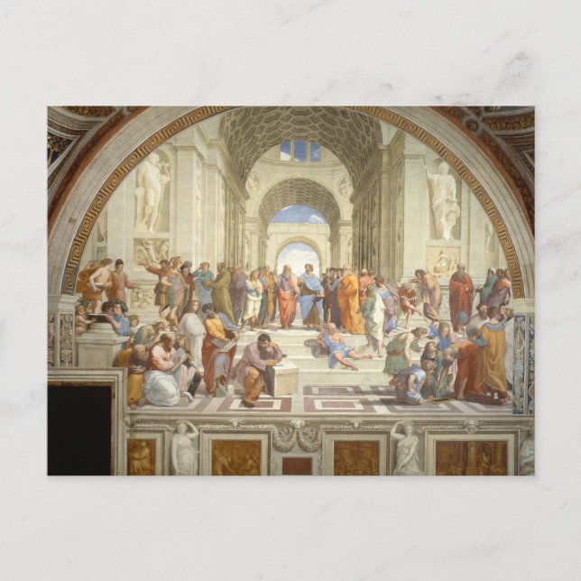 Schule von Athen Postkarte (Vorderseite)
