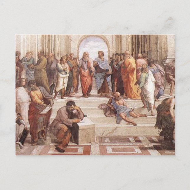 Schule von Athen Postkarte (Vorderseite)