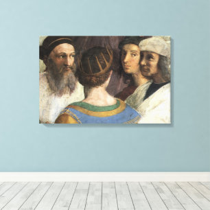 Schule von Athen von Raffael, Vintage-Renaissance Leinwanddruck