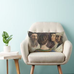 Schule von Athen von Raffael, Vintage-Renaissance Lendenkissen