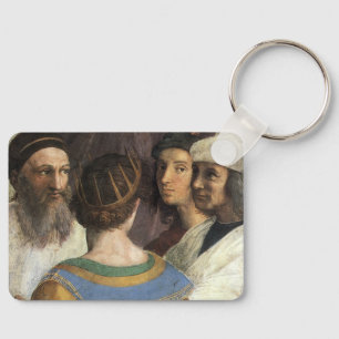 Schule von Athen von Raffael, Vintage-Renaissance Schlüsselanhänger