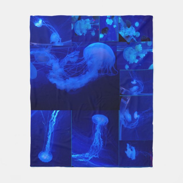 Schule von Jellfish Fleecedecke (Vorderseite)