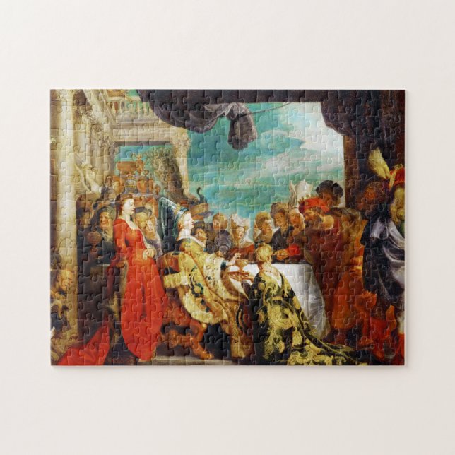 Schule von Rubens - von Alboin und von Rosamunde Puzzle (Horizontal)