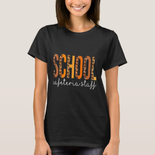 Schulen Cafeteria Personalplan Herbst Dank T-Shirt
