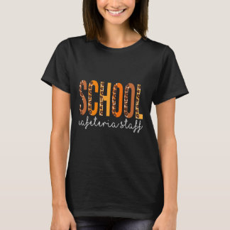 Schulen Cafeteria Personalplan Herbst Dank T-Shirt