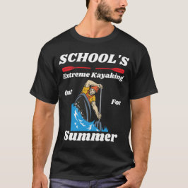 Schulen für den Sommer extremen Kajak-T - Shirt