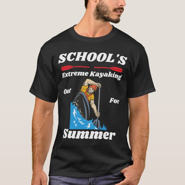 Schulen für den Sommer extremen Kajak-T - Shirt (Vorderseite)
