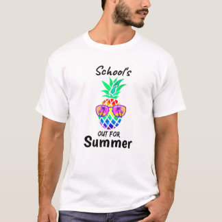 Schulen für den Sommer Vintage Ananas T-Shirt