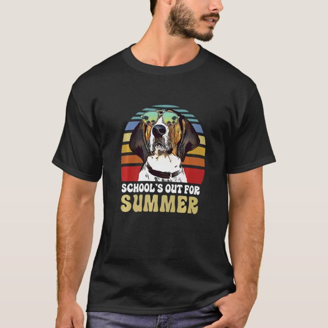 Schulen für Sommer Treeing Walker Coonhound tun T-Shirt (Vorderseite)