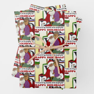 Schüler auf der Unarten-Liste Gelb Geschenkpapier Set